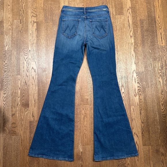 Mother The Super Cruiser Blue Moon High Rise Flare Denim Jeans Womens 29 - Picture 2 of 13